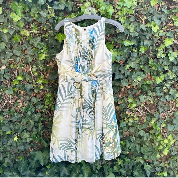 Ted Baker London Dresses & Skirts - Ted Baker London Natural Ameda Twilight Floral Pleat Dress